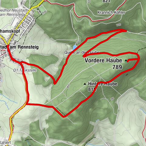 Circular route 5 - Neustadt am Rennsteig - Thuringian Forest