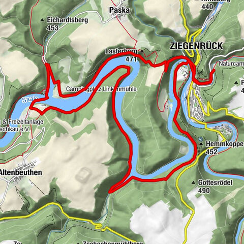 Circular route - Otter Bay and Devil's Pulpit - Ziegenrück