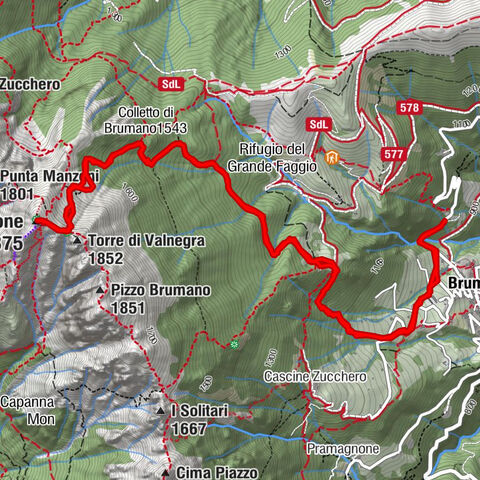 Resegone versante Bergamasco