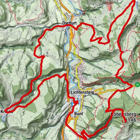 Mountain bike route Köbelisberg