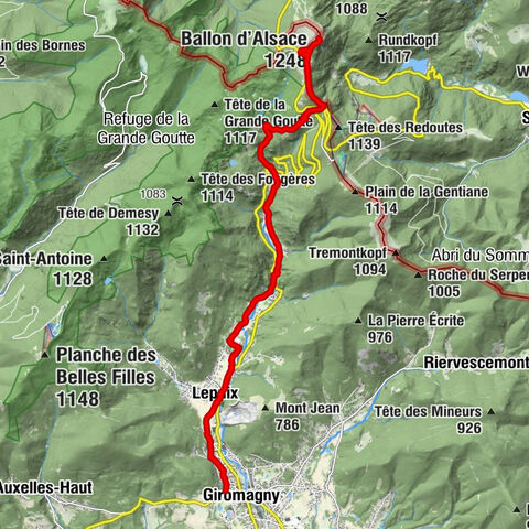 Crossing the Vosges Mountains - Stage 18 - Ballon d'Alsace - Giromagny