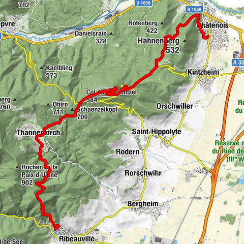 Crossing the Vosges Mountains - Stage 12 - Châtenois - Ribeauvillé