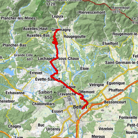 Crossing the Vosges Mountains - Stage 19 - Giromagny - Belfort