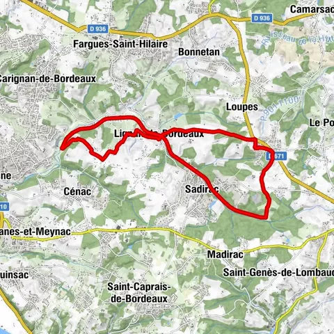 Boucle vélo n°15 Lignan de Bordeaux
