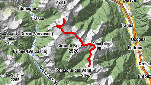 Via Alta della Verzasca - Stage 3: Capanna Cornavosa-Capanna Efra