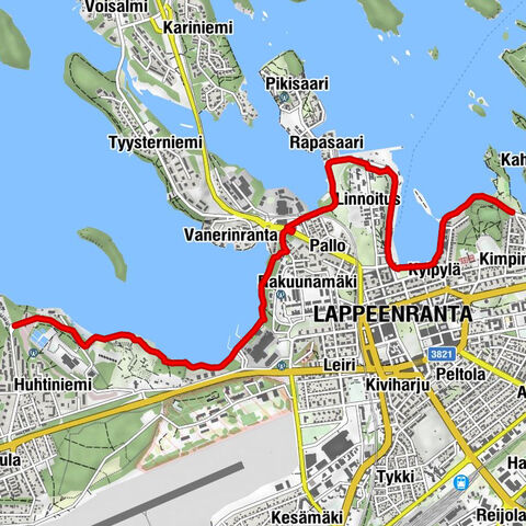Lappeenranta Lakeside route (Rantaraitti), geological trail