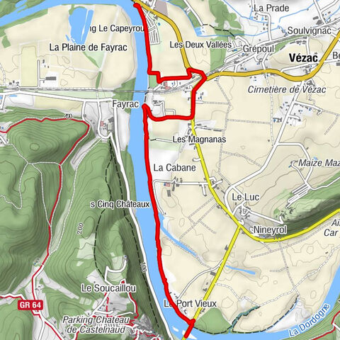 Von Castelnaud nach Beynac, Frankreich