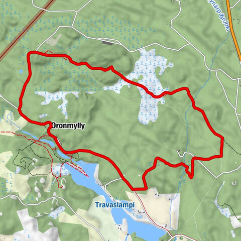 Kyynärpääjoki -river Hiking Trail, Parikkala