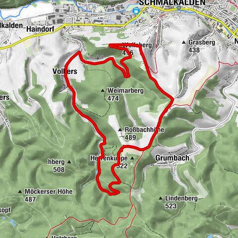 Circular route - Around the Roßbachhöhe - Schmalkalden - Thuringian Forest