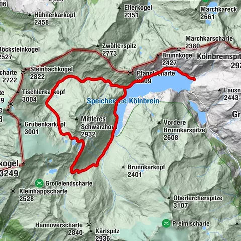 "Elendrunde" Kleinelend Valley - Zwischenelendscharte - Großelend Valley