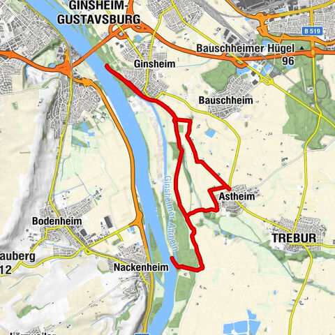 Ginsheim Altrhein Nonnenau