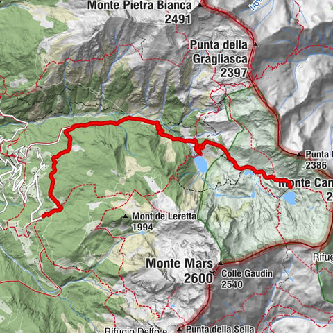 Da Coumarial al rifugio Barma