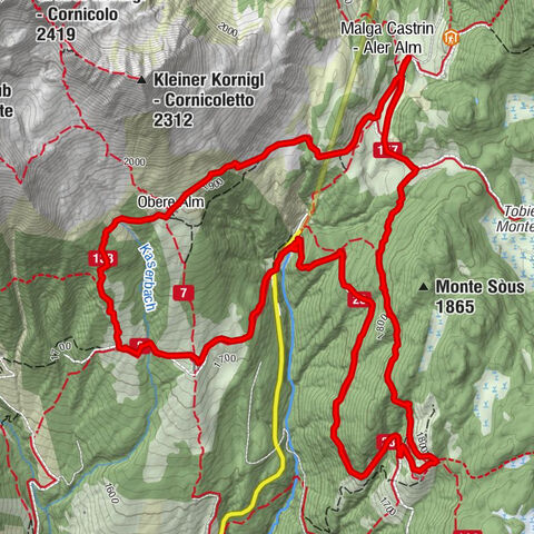 5 Almen Tour in den Magdalener Bergen
