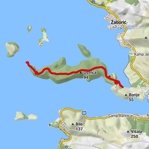 Zaboric Bucht Mirine Kroatien