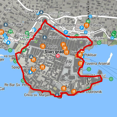 Dubrovnik from the city walls