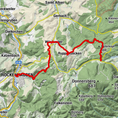 Pfälzer Höhenweg stage 03 Bastenhaus - Rockenhausen