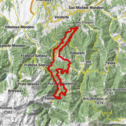 The loop trail of Bosconero