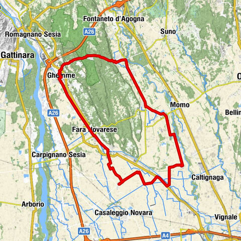 Between the Sesia and the vineyards of the Novara hills