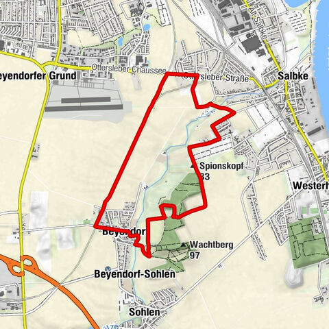 Wolfsfelde - Beyendorf - Sohlener Berge - Spionskopf