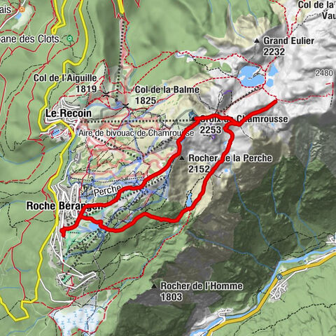 Roche Béranger - Col de l'Infernet - Col de la Botte - Croix de Chamrousse