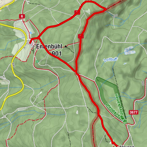 Silberhütte - Havran - Kreuzbrunnen