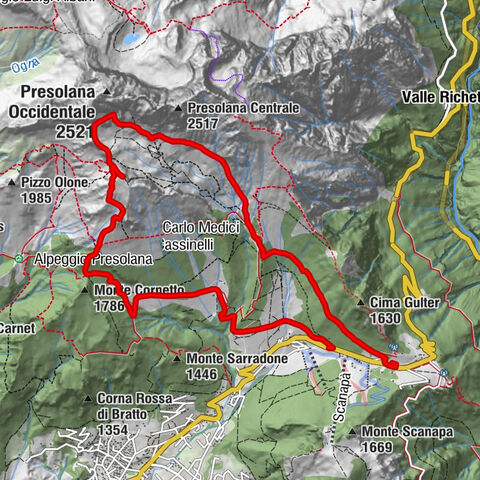 Giogo della Presolana - rifugio Carlo Medici ai Cassinelli - Pizzo di Corzene - Donico