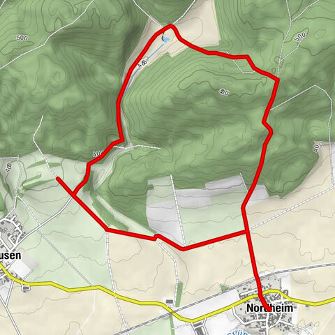"To the Nordheimer hut" - Nordheim - Grabfeld - circular route
