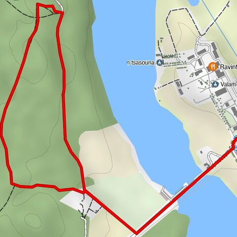 Valamon rukouspolku 3,3 km