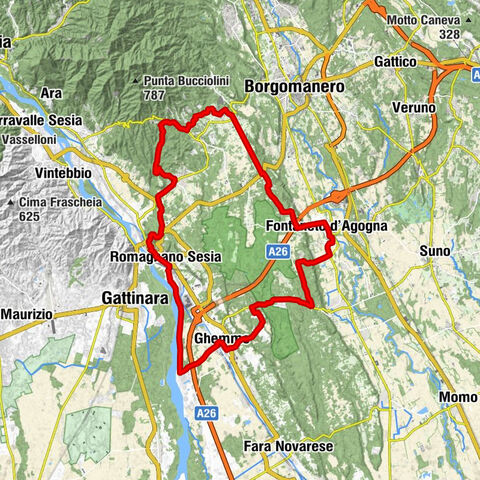 BicinVigna with Antonelli - Pink itinerary