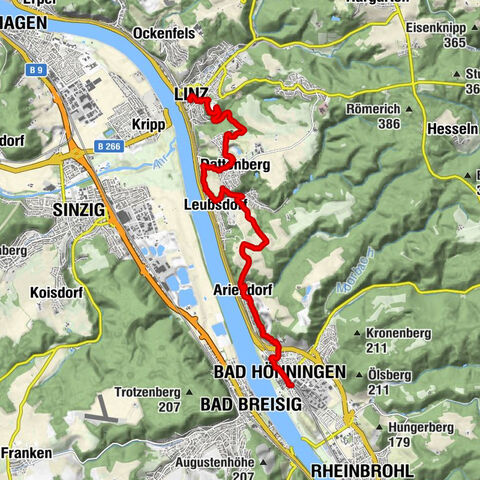 Rheinsteig Bad Hönningen-Linz