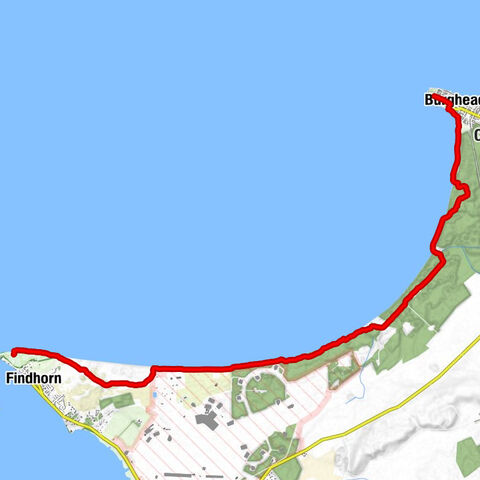 Findhorn to Burghead pictish fort