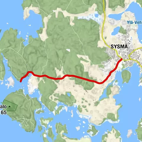 Sysmä - Suopelto cycling route