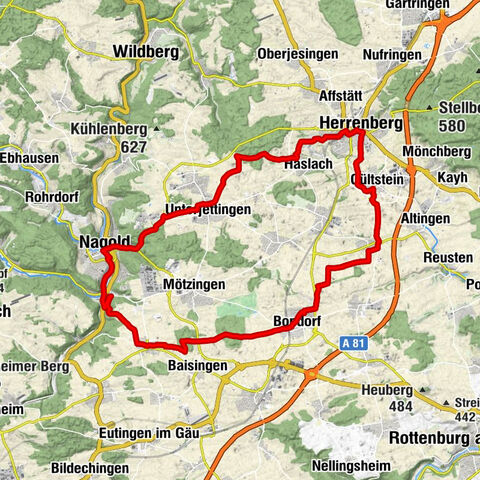 Nagold-Gäu route