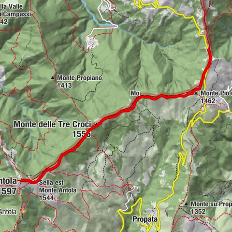 Sentiero 200 - Anello Borbera - Spinti - TAPPA 7/11 (Capanne di Carrega - Monte Antola) in mountain bike