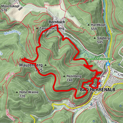 Spaziergang zum Bernsteinfelsen
