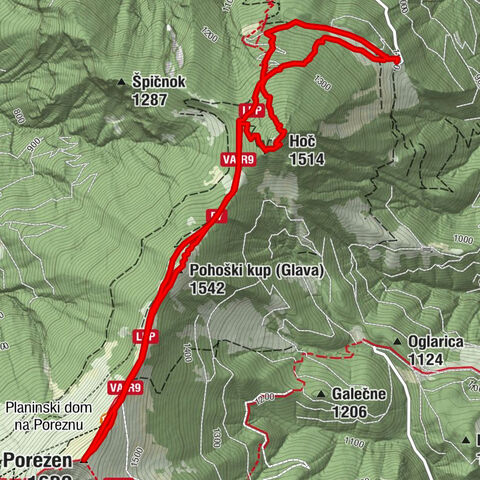 Porezen (1630 m) – an attractive viewpoint over Baška grapa