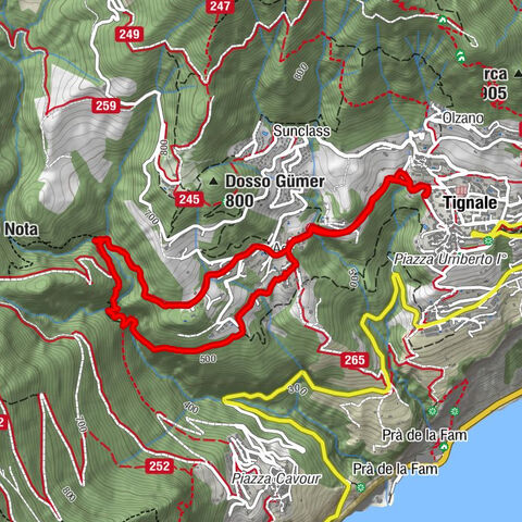 Tignale, Wanderung Wasserfälle und Baden