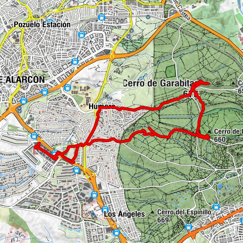 Pozuelo de Alarcón - Cerro de las Ánimas - Cerro de Garabitas - Somosaguas Sur