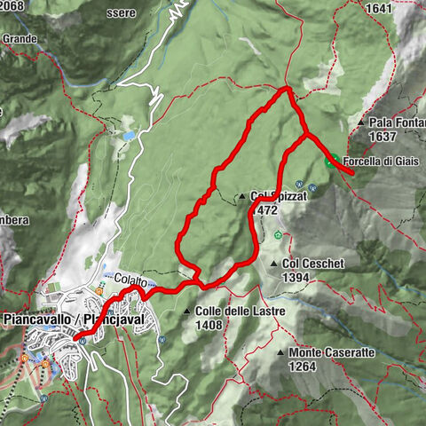 Malghe Ring and Forcella di Giais