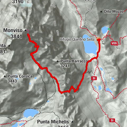 Rifugio Quintino sella - monte Monviso
