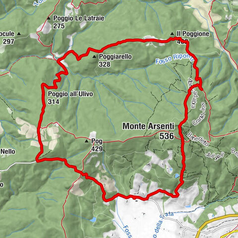 Massa Marittima - Poggio all'Ulivo - Podere Poggione - Monte Arsenti