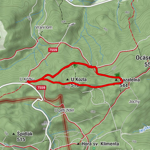 Od Křížku ke Kazatelně a Kozlovi