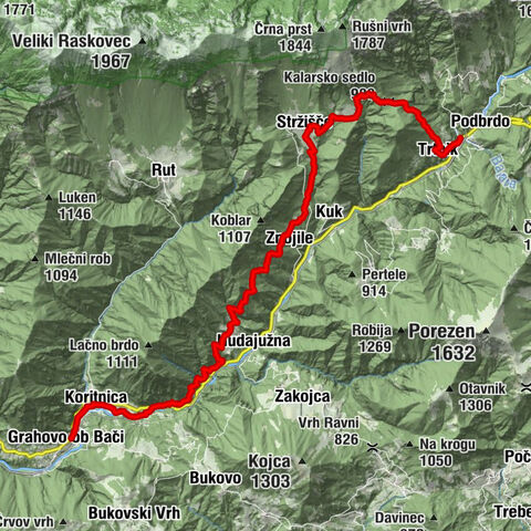 JULIANA TRAIL: stage 9 Podbrdo - Grahovo ob Bači