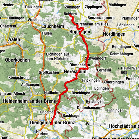 Überquerung der Ostalb in zwei bis drei Tagen