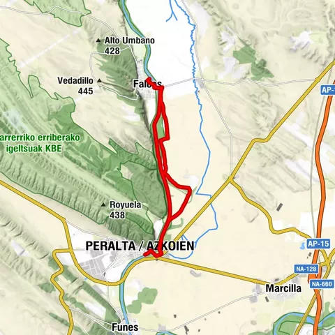 Falces - Peralta - Funes - Marcilla. Mink territory