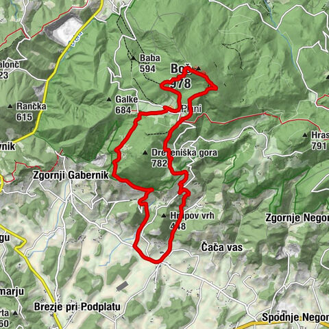 Zgornja Kostrivnica - Boč - Planinski dom na Boču - Planinska koča Velikonočnica