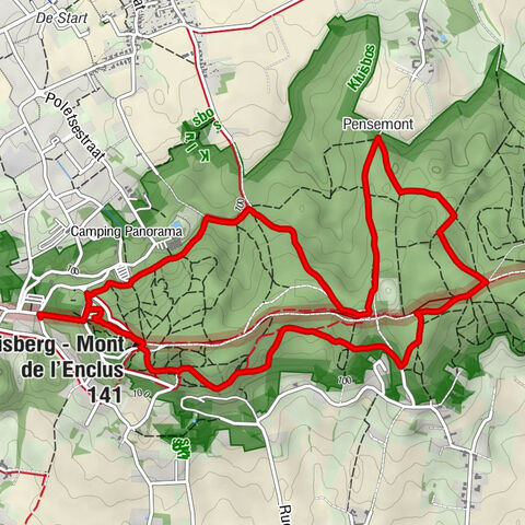 Aux Acacias - Liefdesbron - Pensemont - Kluisberg - Mont de l'Enclus