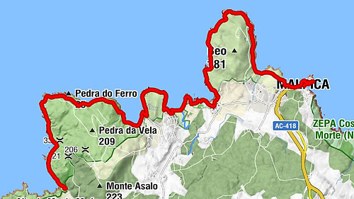 O Barreiro - Malpica - O Picote da Atalaia - Esqueiro Tarrido