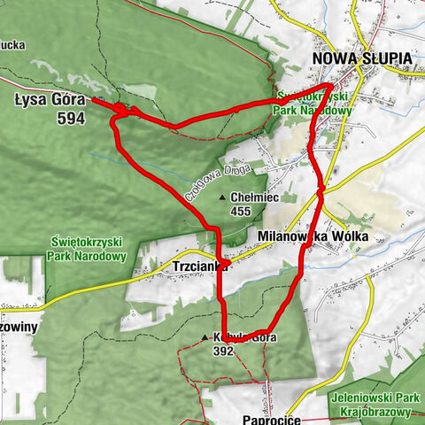 Karczma Mnicha - Świętokrzyskie Relikwie Drzewa Krzyża Świętego w Kaplicy Oleśnickich - Bazylika Trójcy Świętej - Łysa Góra