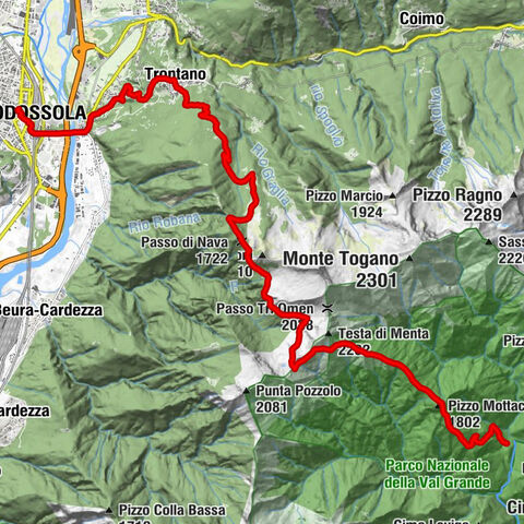 Goldtoni - Alpenbogen A132 Domodossola-Alpe in la Piana